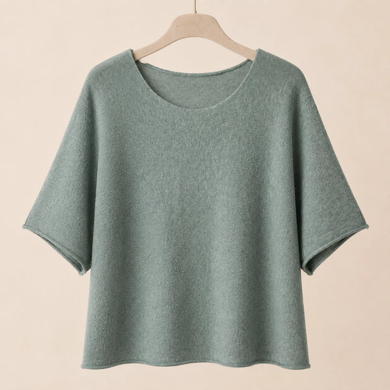 Curvy Kurzarm-Feinstrickpullover | 48–60 | 6 Farben