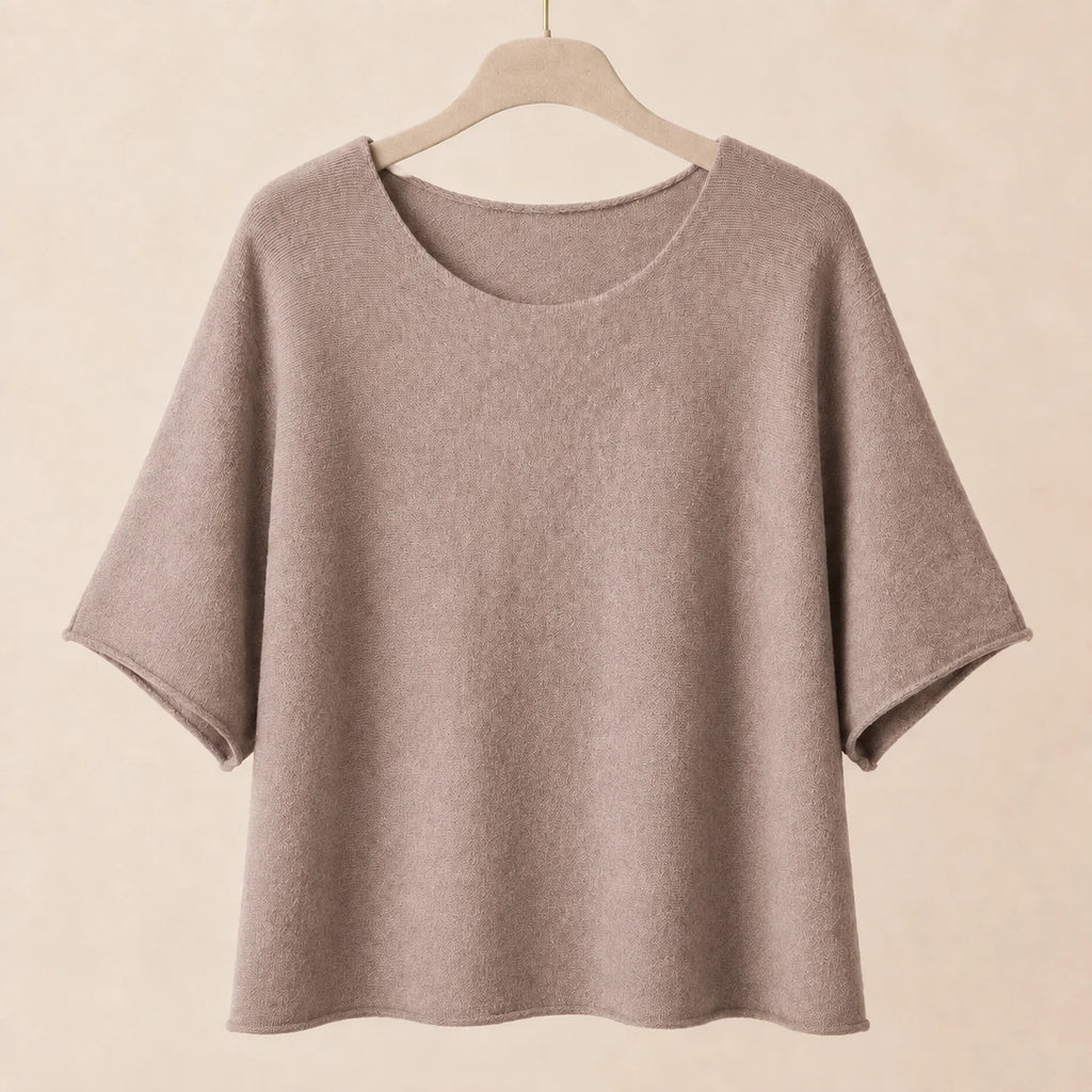 Curvy Damen Feinstrick-Pullover Kurzarm Größen 48–60 – Ansicht 4