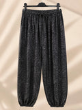 Curvy Damen Leo-Baggyhose aus Baumwolle Größe 48–60 – Ansicht 1