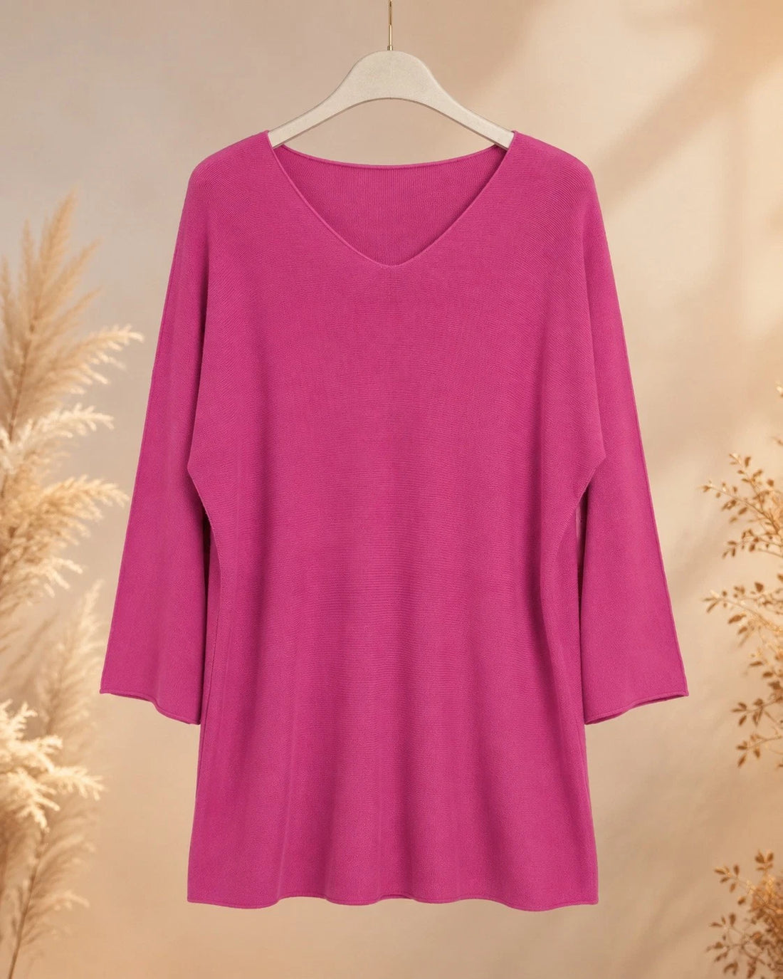 Curvy Feinstrick-Pullover V-Ausschnitt | 48–60 | 11 Farben
