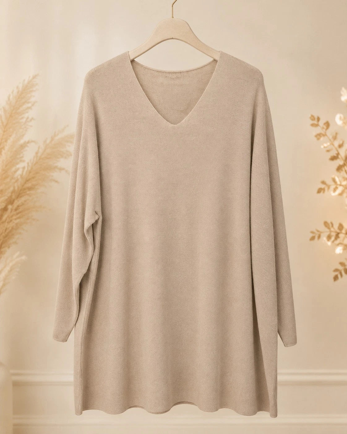 Curvy Damen V-Ausschnitt-Pullover Feinstrick Größen 48–60 – Ansicht 10