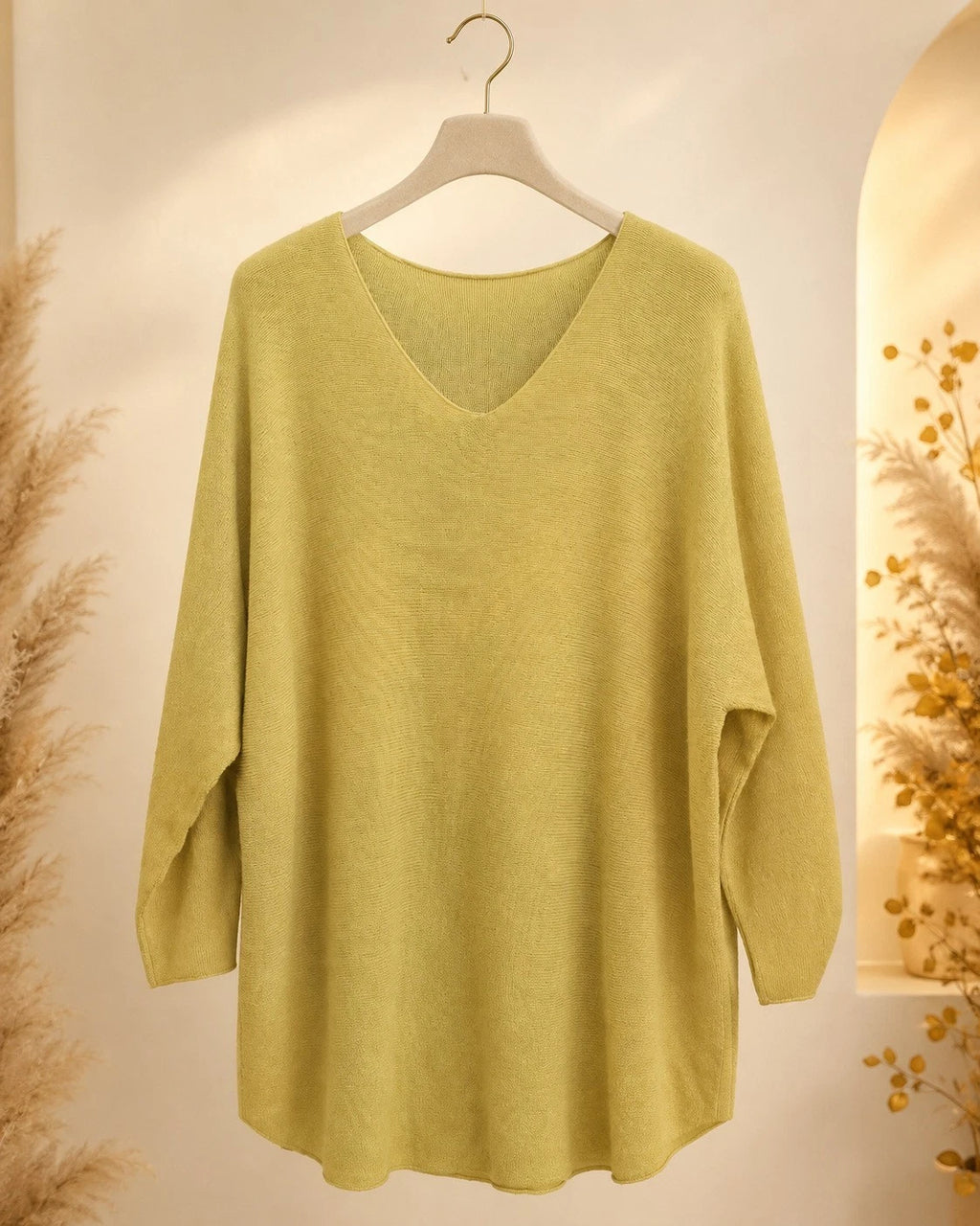 Curvy Damen V-Ausschnitt-Pullover Feinstrick Größen 48–60 – Ansicht 6