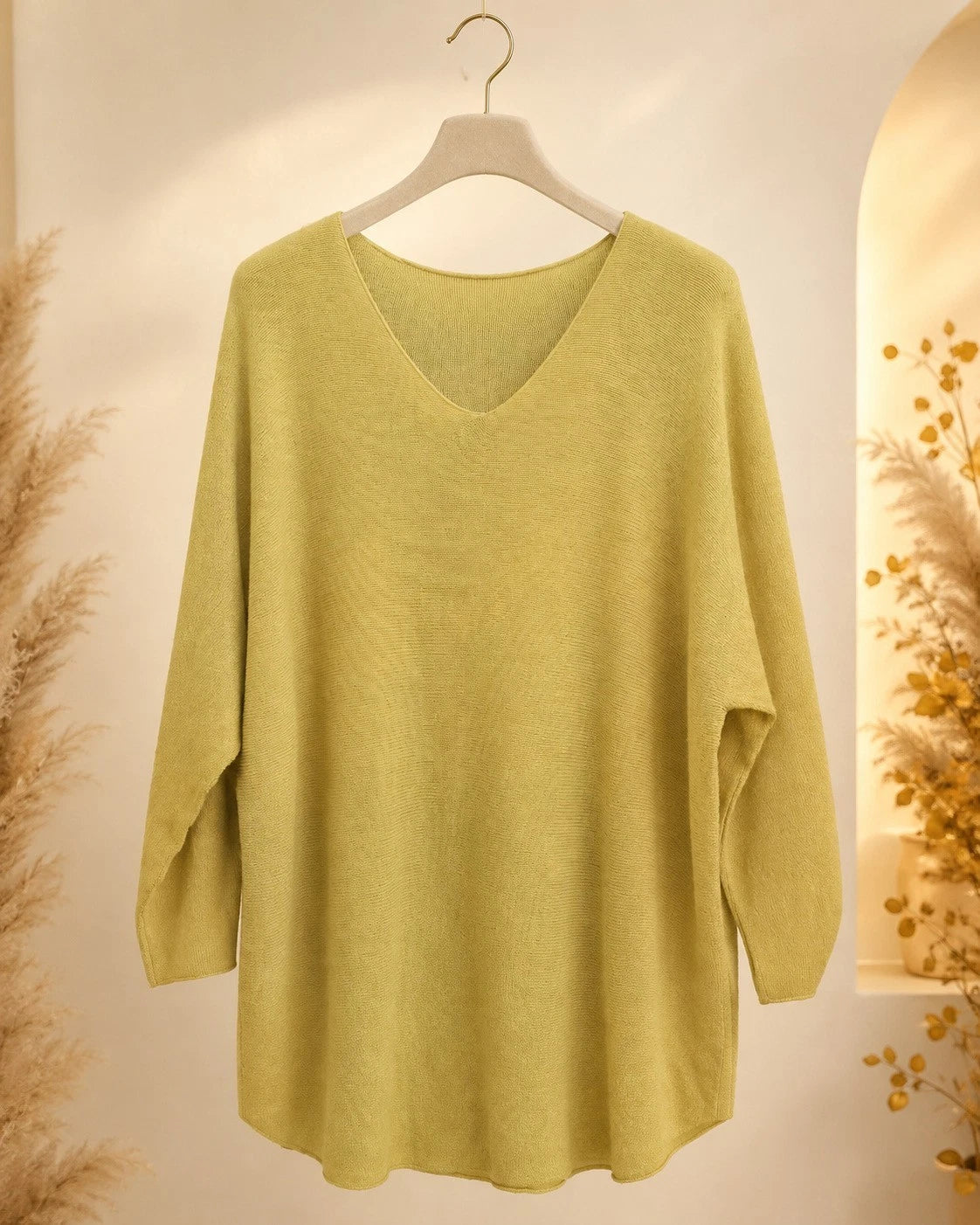 Curvy Damen V-Ausschnitt-Pullover Feinstrick Größen 48–60 – Ansicht 6