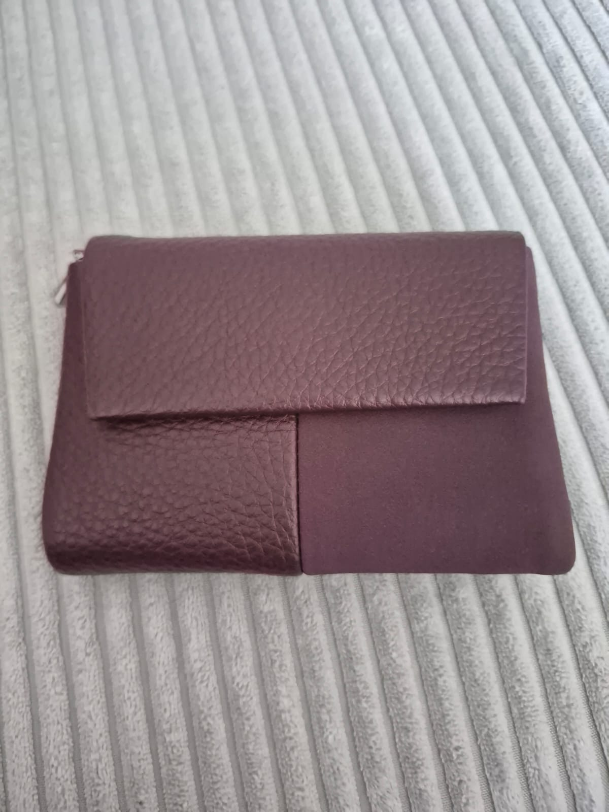 Damen Geldbörse Bordeaux Dunkelrot Portemonnaie Geldbeutel Kartenfach elegant – Produktbild 2