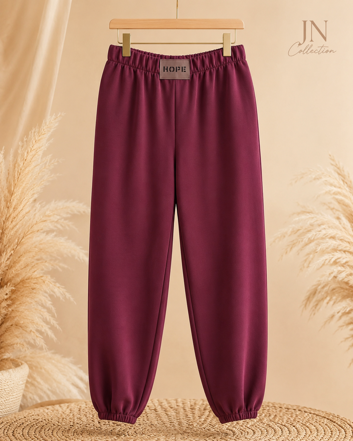 Damen Jogginghose Viskose Butterstoff Curvy 44-56 Gummibund Schlupfhose – Produktbild 4