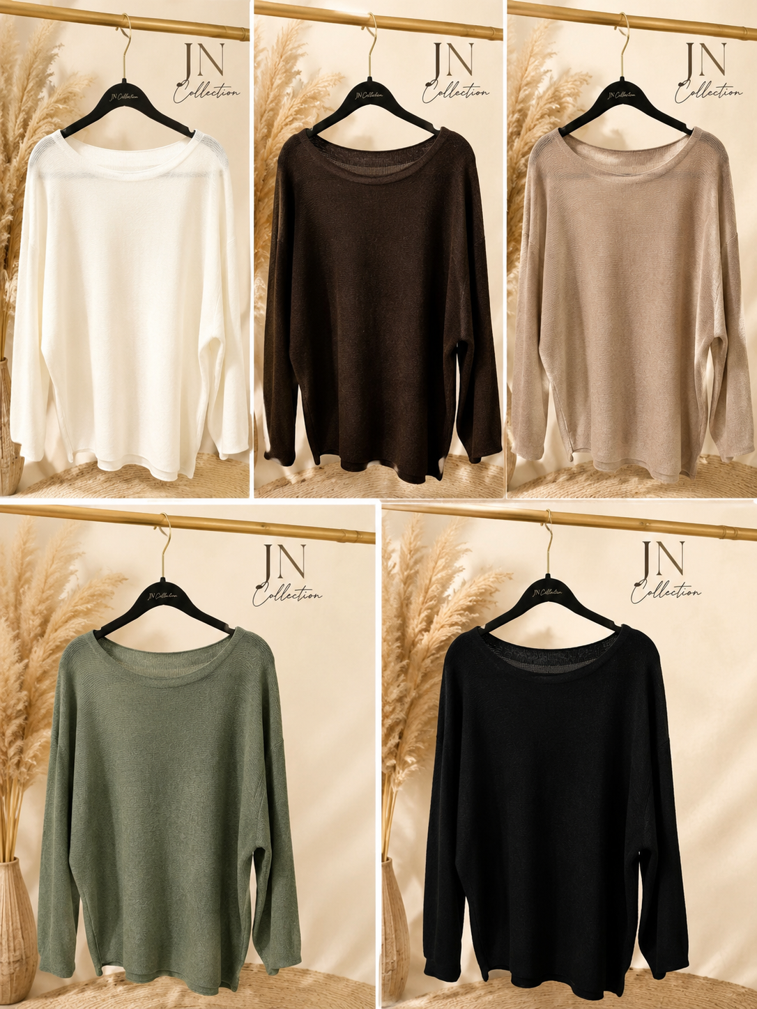 Damen Pullover Oversize Longpullover weich elastisch Curvy – Produktbild 1