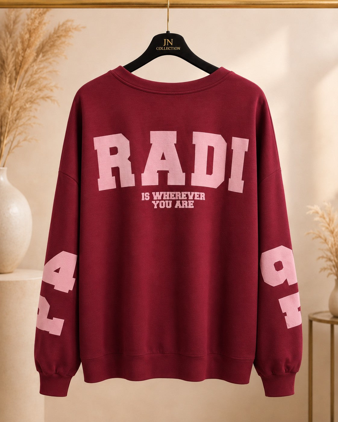 Damen Oversize-Sweatshirt „PARADISE“ aus Viskose – bis Größe 56 – Produktbild 1