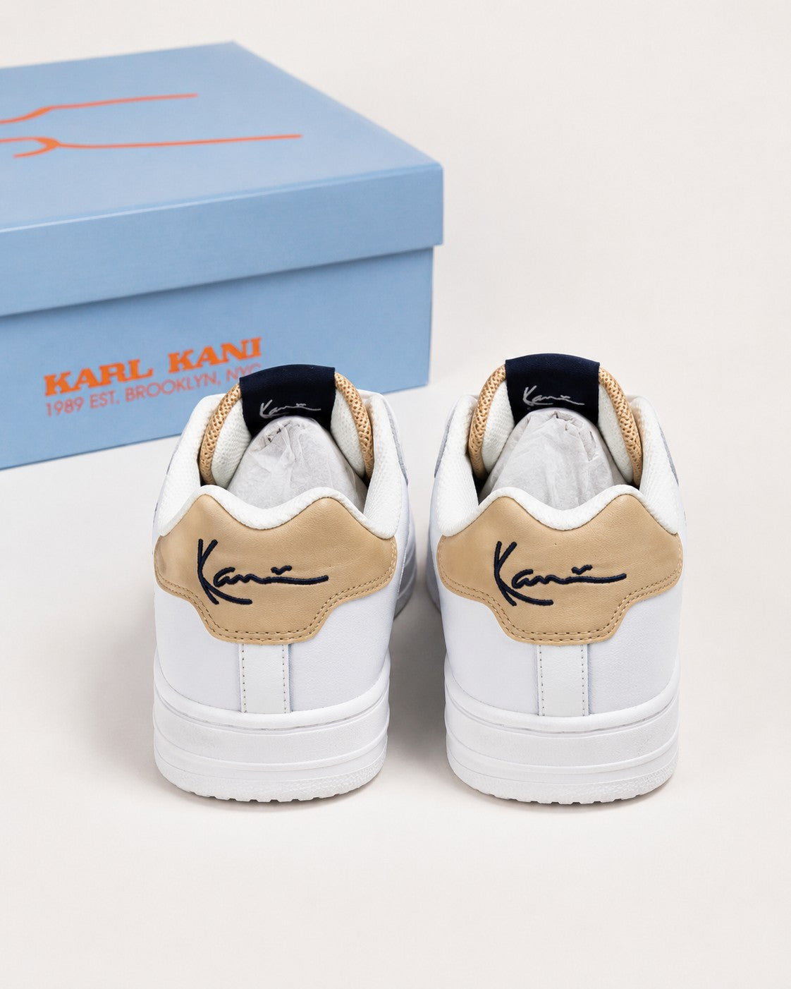 Karl Kani 89 PRM Sneaker Herren Weiß Beige Größe 43 US 9,5 OVP – Produktbild 5