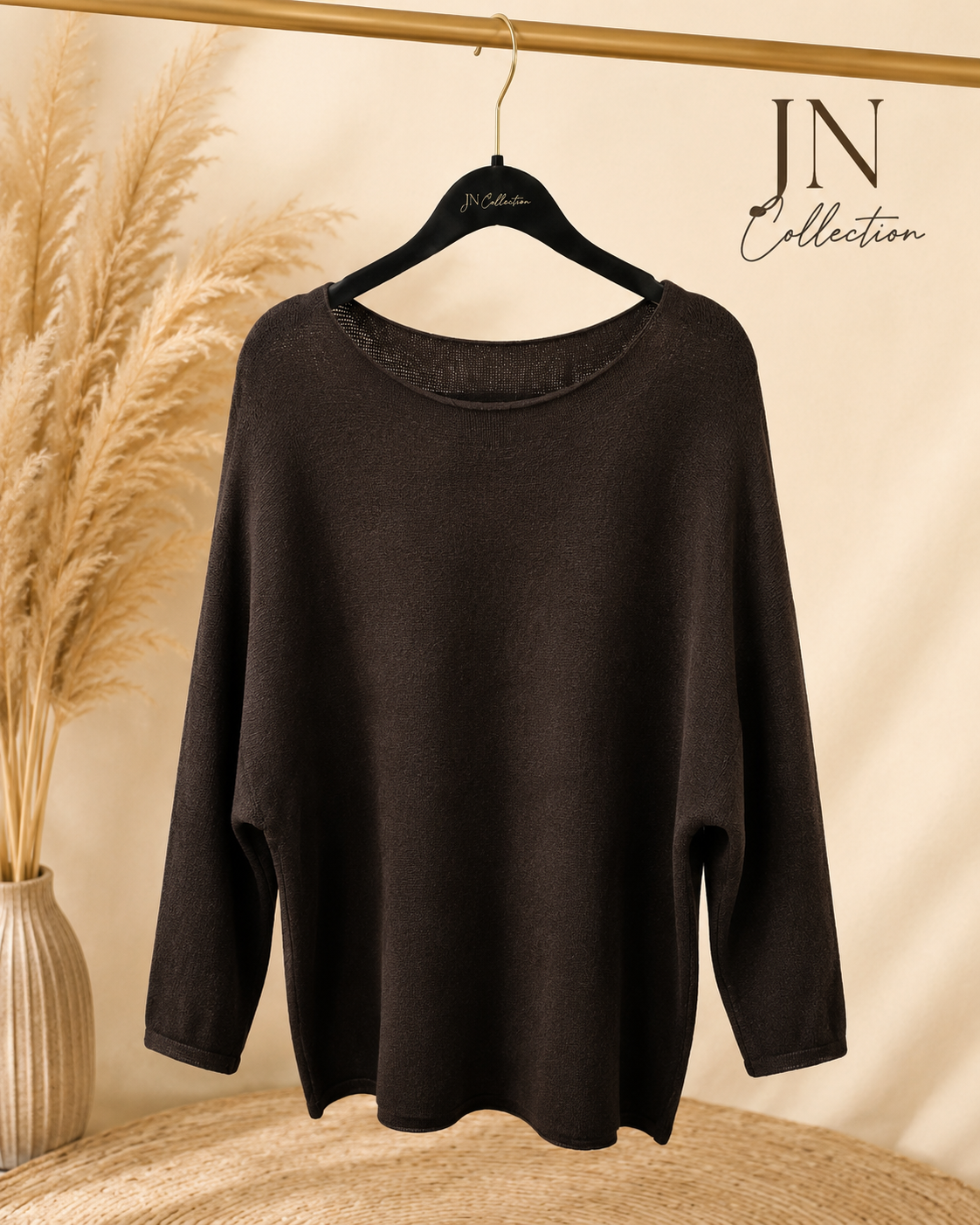 Damen Pullover Oversize Longpullover weich elastisch Curvy – Produktbild 5