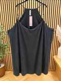 Oversize Maxikleid Viskose Schwarz Boho Sommer Größe 52 54 56 58 – Produktbild 1