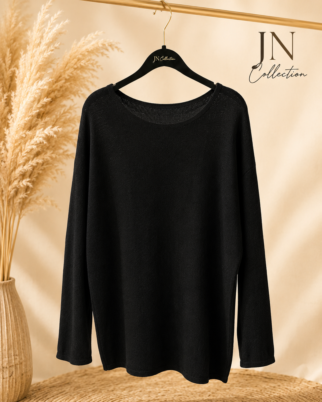 Damen Pullover Oversize Longpullover weich elastisch Curvy – Produktbild 3